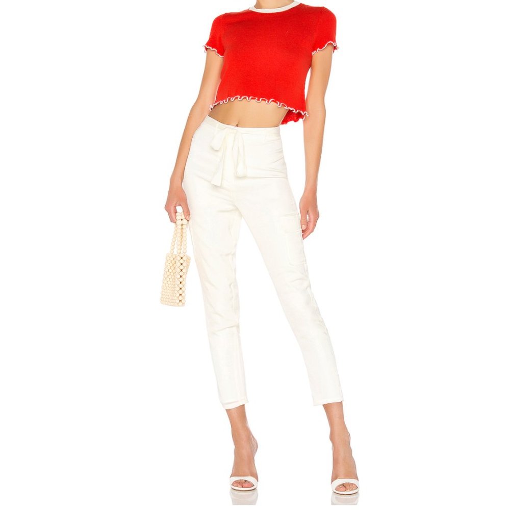 Lovers and Friends Clarissa White Silky Pants